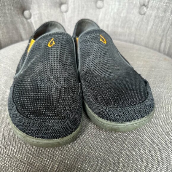 Olukai Nohea Shoes Mens Sz 8.5 Gray Breathable Slip On Mesh Sneaker Loafer - Picture 4 of 10